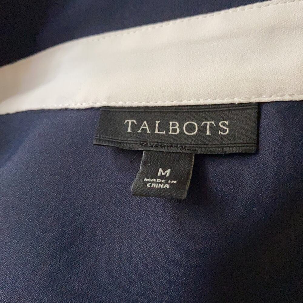 Stunning Talbots Color Block Blouse Size Medium - image 6